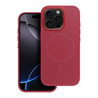 FRAME MAG COVER Case compatible with MagSafe for IPHONE 12 magenta