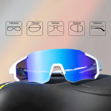 Заредете изображение във визуализатора на галерията – Rockbros 10183 polarizing cycling glasses - blue
