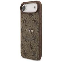 Заредете изображение във визуализатора на галерията – GUESS case for IPHONE 17 Air compatible with MagSafe GUHMP17MG4GFRW (PU 4G Ring Classic Logo) brown
