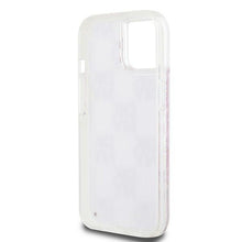 Заредете изображение във визуализатора на галерията – DKNY case for IPHONE 15 DKHCP15SLCPEPP (DKNY HC Liquid Glitters W/Checkered Pattern) pink
