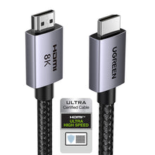 Заредете изображение във визуализатора на галерията – Ugreen HD171 cable with HDMI 2.1 8K connectors certified, 2 m long - gray
