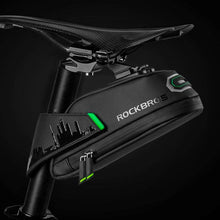Заредете изображение във визуализатора на галерията – Rockbros C27-1 bicycle bag under the saddle - black
