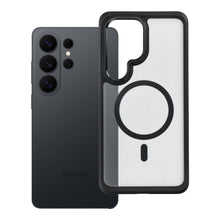 Заредете изображение във визуализатора на галерията – Case for Samsung S26 Ultra Forcell F-Protect Smoke Hybrid Premium compatible with MagSafe black
