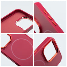 Заредете изображение във визуализатора на галерията – Case for iPhone 18 Pro / 17 Pro Frame Mag Cover compatible with MagSafe dark cherry
