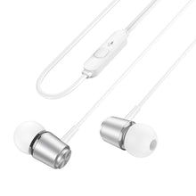 Заредете изображение във визуализатора на галерията – HOCO wire earphones Jack 3,5 mm with microphone M108 silver
