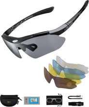 Заредете изображение във визуализатора на галерията – Rockbros 10003 polarized cycling glasses - black
