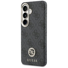 Заредете изображение във визуализатора на галерията – GUESS case for SAMSUNG S26 GUHMS26SP4GRMDEK (4G Rhinestone Round Logo MagSafe) black
