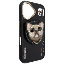 Заредете изображение във визуализатора на галерията – NIMMY case GLASSES COOL DOG compatible with MagSafe for IPHONE 16 black
