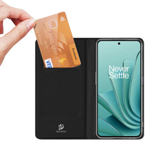 Заредете изображение във визуализатора на галерията – Dux Ducis Skin Pro case with flap and card slot for OnePlus Nord 3 / Ace 2V - black
