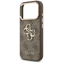 Заредете изображение във визуализатора на галерията – GUESS case for IPHONE 18 Pro Max / 17 Pro Max GUE005488 (PU W/ Big 4G Classic Logo) brown gold
