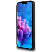 Заредете изображение във визуализатора на галерията – GUESS case for IPHONE 16e (SE 4 2025) compatible with MagSafe GUHMPSE4PGBTMK (Grained PU Hot Stamp Peony Triangle Logo) black
