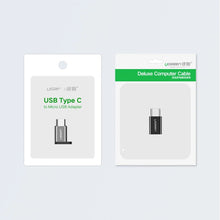 Заредете изображение във визуализатора на галерията – Ugreen adapter micro USB to USB Type C adapter black (30391)
