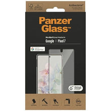 Заредете изображение във визуализатора на галерията – PanzerGlass Ultra-Wide Fit Antibacterial Tempered Glass for Google Pixel 7 - with Black Frame
