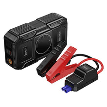 Заредете изображение във визуализатора на галерията – Powerbank 8000 mAh 2,4A 18W with a car jump-start function and air pump Hoco QS6 black
