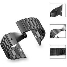 Заредете изображение във визуализатора на галерията – Tech-Protect Stainless Bracelet for Apple Watch 4 / 5 / 6 / 7 / 8 / 9 / SE / Ultra 1 / 2 (42/44/45/49 mm) - Black

