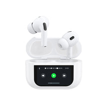 Заредете изображение във визуализатора на галерията – Dudao U19 in-ear TWS wireless Bluetooth 5.3 headphones with LED display - white
