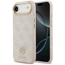Заредете изображение във визуализатора на галерията – GUESS case for IPHONE 17 Air compatible with MagSafe GUHMP17MP4GRMDEP (PU W/ 4G Strass Logo) pink
