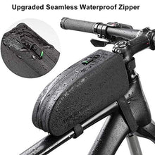 Заредете изображение във визуализатора на галерията – Rockbros AS-019-1 waterproof bicycle bag for frame - black
