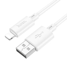 Заредете изображение във визуализатора на галерията – Cable USB A to Lightning Hoco 2,4A 2 m X88 white

