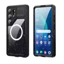 Заредете изображение във визуализатора на галерията – Case for Samsung S26 ULTRA Waterproof Shellbox MARS with metal ring black
