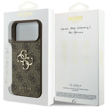 Заредете изображение във визуализатора на галерията – GUESS case for IPHONE 18 Pro Max / 17 Pro Max GUE005598 (4G PU Big Logo) brown
