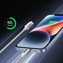 Заредете изображение във визуализатора на галерията – Ugreen US304 70523 USB-C / Lightning MFi cable 1m - silver
