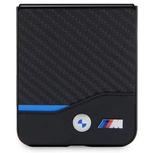 Заредете изображение във визуализатора на галерията – BMW Leather Carbon case for Samsung Galaxy Z Flip 5 - black
