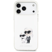 Заредете изображение във визуализатора на галерията – KARL LAGERFELD case for IPHONE 17 Pro Max compatible with MagSafe KLHMP17XHMKCAQOH (IML Aquarelle K&amp;C &amp; Logo) white
