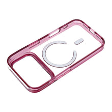 Заредете изображение във визуализатора на галерията – Case for iPhone 18 Pro / 17 Pro Frame Clear Hybrid Mag Cover compatible with MagSafe dark cherry
