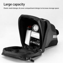 Заредете изображение във визуализатора на галерията – Rockbros C29-BK waterproof bicycle bag under the saddle - black
