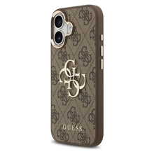 Заредете изображение във визуализатора на галерията – GUESS case for IPHONE 17 GUHCP17S4GMGCBR (PU W/ Big 4G Classic Logo) gold brown
