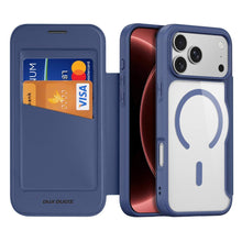 Заредете изображение във визуализатора на галерията – DUX DUCIS case SKIN X PRO compatible with MagSafe for iPhone 18 Pro / 17 Pro (Open Ring Version) blue
