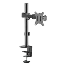 Заредете изображение във визуализатора на галерията – Silver Monkey UM-400 desk mount for 17-32'' monitor with folding arm - black

