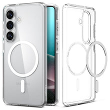 Заредете изображение във визуализатора на галерията – SPIGEN case ULTRA HYBRID MAG compatible with MagSafe for S26 clear / white
