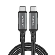 Заредете изображение във визуализатора на галерията – Acefast C1-09 USB-C / USB-C USB4 PD3.1 cable 5A 1m - gray-black
