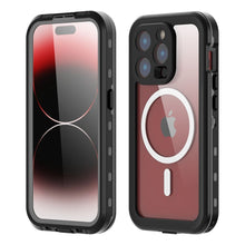 Заредете изображение във визуализатора на галерията – Waterproof case SHELLBOX DOT compatible with MagSafe for IPHONE 15 Pro black
