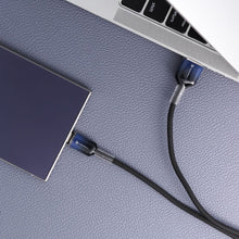 Заредете изображение във визуализатора на галерията – FORCELL F-ENERGY C351 cable USB A to Micro USB QC3.0 2,4A 18W Gradient 1 m black
