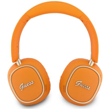 Заредете изображение във визуализатора на галерията – Wireless headphones Guess ENC Rectangle Metal Script orange
