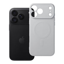 Заредете изображение във визуализатора на галерията – Case for iPhone 18 Pro Max / 17 Pro Max Silicone Mag Cover compatible with MagSafe (camera protection) silver
