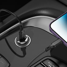 Заредете изображение във визуализатора на галерията – Borofone Car charger BZ29 Ray - Type C - PD 30W 3A transparent-purple
