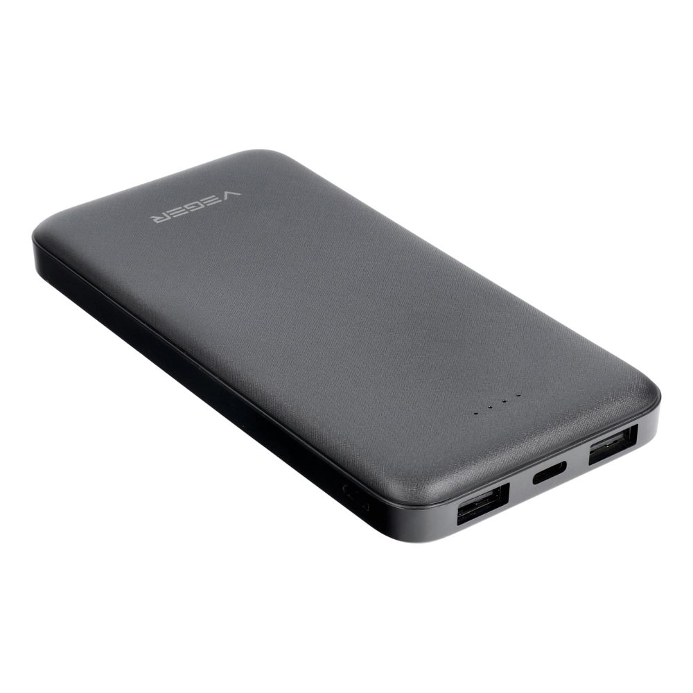 VEGER преносима батерия 10 000 mAh 2A A10 (W1065) черна