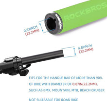 Заредете изображение във визуализатора на галерията – Rockbros BT1001GNBK sponge bicycle handlebar grips - green and black
