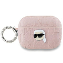 Заредете изображение във визуализатора на галерията – Karl Lagerfeld Monogram Karl Head case for AirPods Pro 2 - pink
