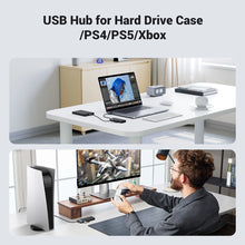 Заредете изображение във визуализатора на галерията – Ugreen CM653 HUB with 4 USB-A ports and USB-A power cable - black
