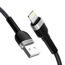 Заредете изображение във визуализатора на галерията – Wozinsky WNBAL1 USB-A / Lightning 2.4A cable 1 m - black
