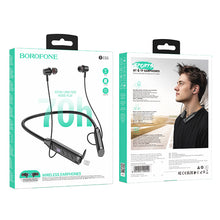 Заредете изображение във визуализатора на галерията – Borofone Sports earphones BE66 Motor bluetooth black
