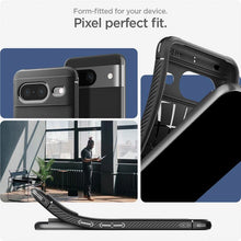 Заредете изображение във визуализатора на галерията – Spigen Rugged Armor case for Google Pixel 8 - matte black
