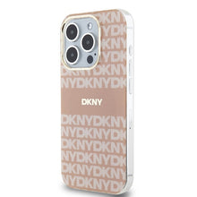 Заредете изображение във визуализатора на галерията – Original Case DKNY hardcase IML Mono &amp; Stripe MagSafe DKHMP15LHRHSEP for Iphone 15 Pro pink
