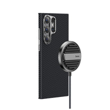 Заредете изображение във визуализатора на галерията – Benks Etui Magnetic Armor Air Kevlar 600D for Samsung Galaxy S23 Ultra black

