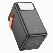 Заредете изображение във визуализатора на галерията – Powerbank Hoco 100000 mAh QC PD 2,4A 22,5W with built-in light J142 black
